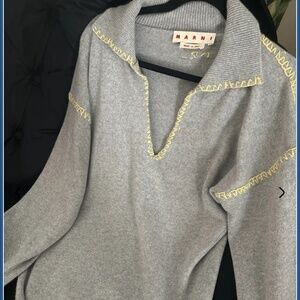 Marni 2024 Grey Cashmere/Wool Sweater 48